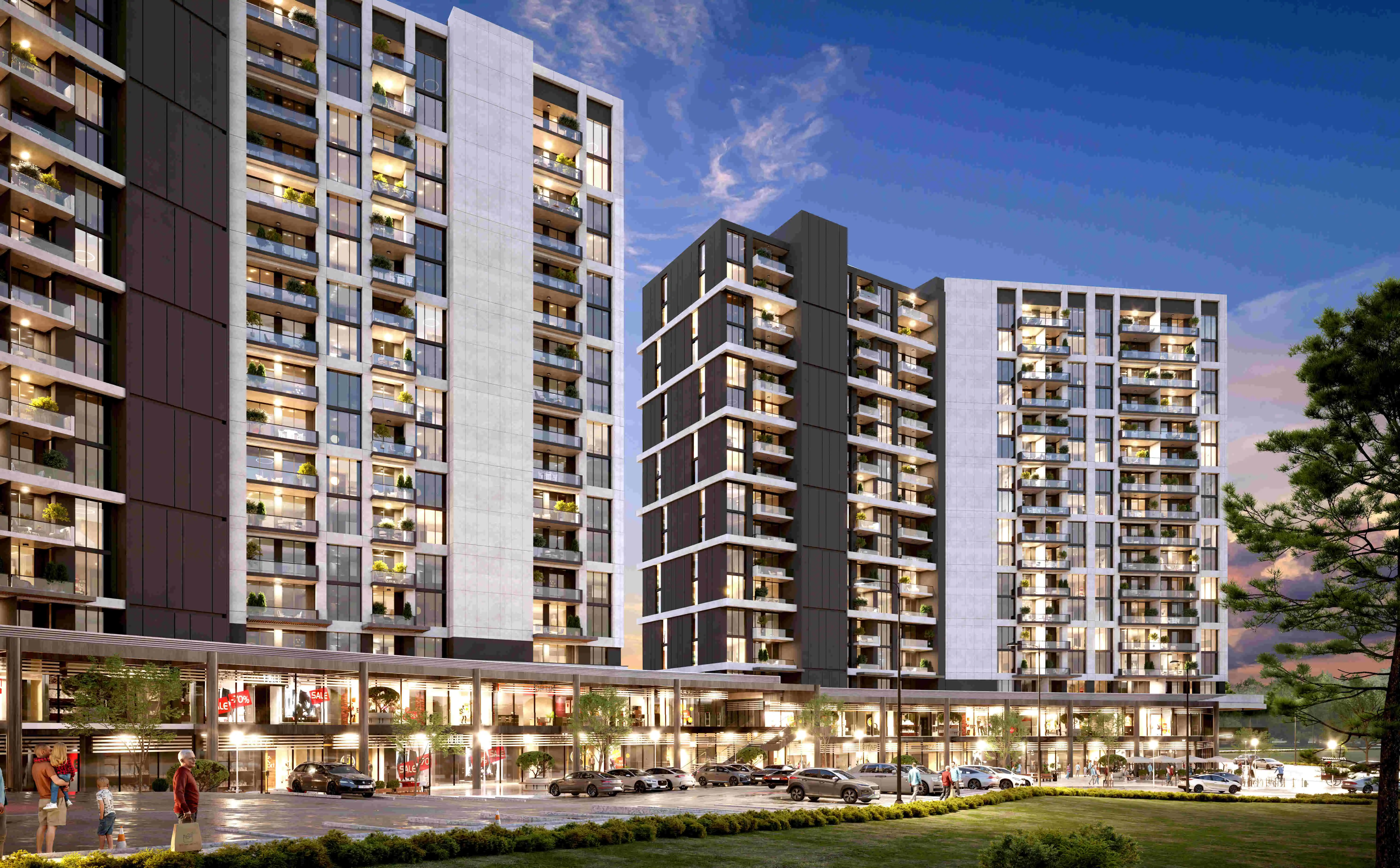 Изображение Квартиры 2+1 и 3+1 в жилом комплексе Luna Dragos