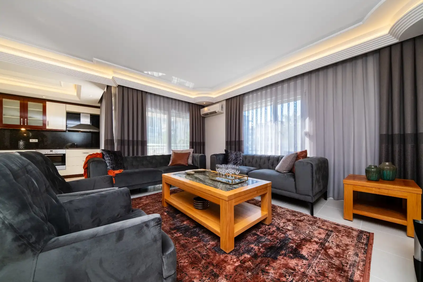 Изображение Стильная квартира 3+1 в престижном районе Оба